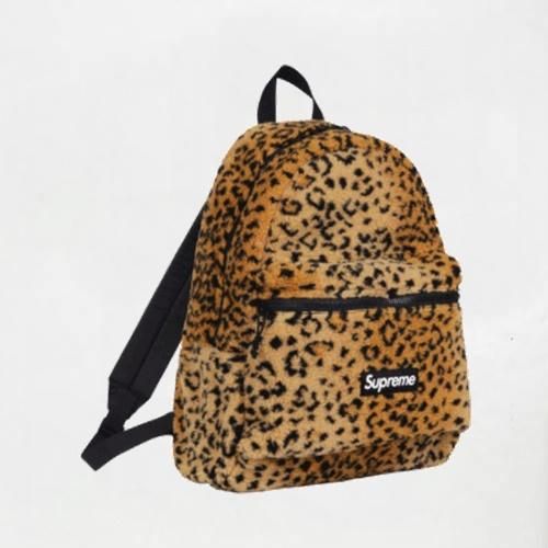 Supreme 17FW Leopard Fleece Backpack | イエロー - Supreme ...