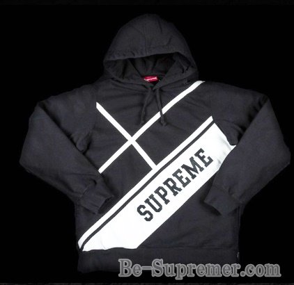 supreme パーカー Diagonal Hooded