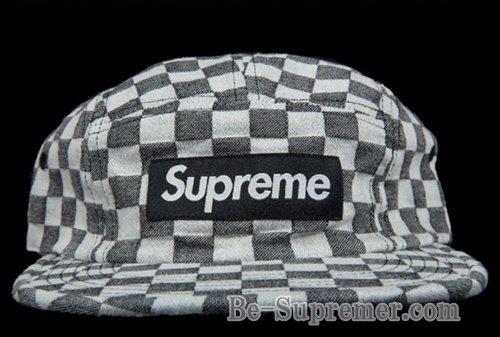 supreme checkerboard camp cap