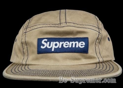 18ss supreme Contrast Stitch Camp Cap