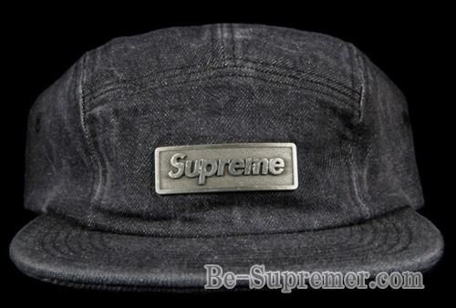 Supreme Metal Plate Camp Cap black