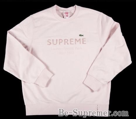 Supreme ラコステ クルーネック 18ssの購入は当店通販へ Supreme シュプリーム 通販専門店 Be Supremer Ll 全商品送料無料 正規品保証 Tシャツ キャップ リュック パーカー ニット帽 ジャケット