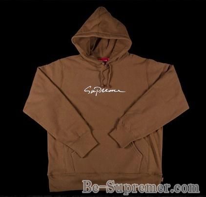 classic script hooded sweatshirt