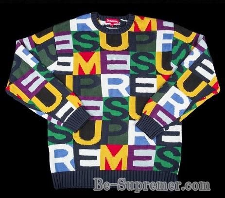 ニット/セーターシュプリーム supreme Big Letters Sweater