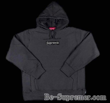 Supreme 22SS Burberry Box Logo Hooded Sweatshirt パーカーブラック
