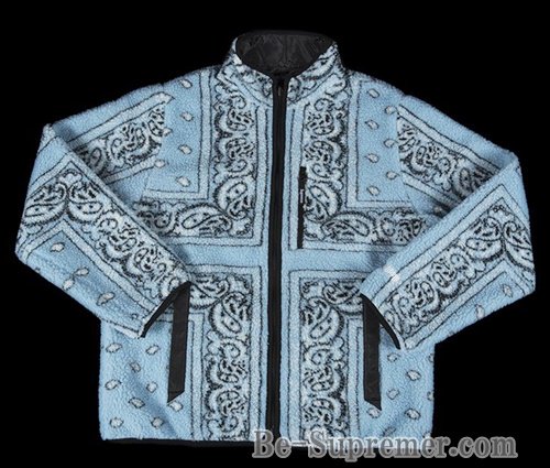メンズsupreme Reversible Bandana Fleece Jacket