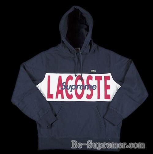 Supremew×LACOSTE パーカー 19FW レッド