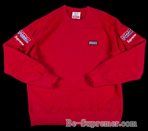 Supreme シュプリーム 19FW Honda Fox Racing Crewneck ホンダ フォックスレーシングクルーネック レッド |  ブランド名