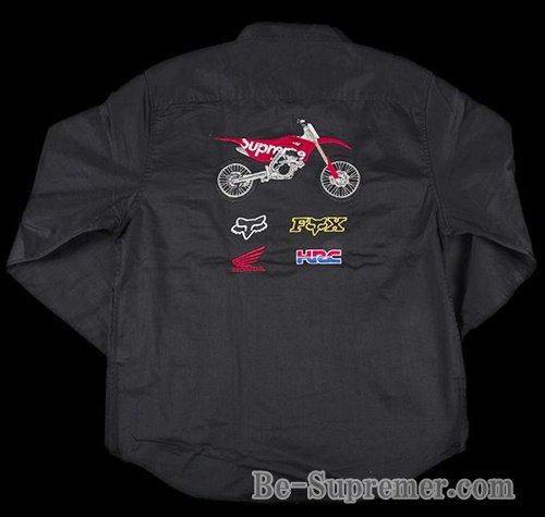Supreme シュプリーム 19FW Honda Fox Racing Work Shirt ホンダフォックスレーシングワークシャツ ブラック |  人気のストリートウェアシャツ - Supreme(シュプリーム)オンライン通販専門店 Be-Supremer