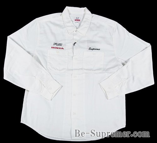 Supreme シュプリーム 19FW Honda Fox Racing Work Shirt ホンダフォックスレーシングワークシャツ オフホワイト  | ブランド公式サイト - Supreme(シュプリーム)オンライン通販専門店 Be-Supremer