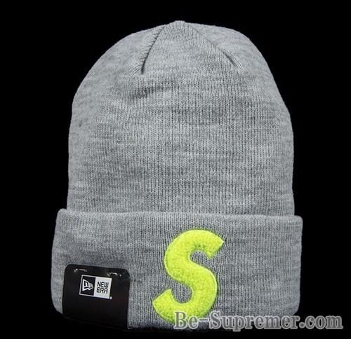 19FW Supreme New Era S logo Beanie