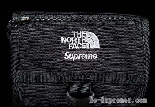 supreme×the north face ポーチ黒