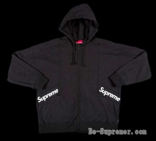 supreme color blocked zip up hooded パーカーサイズS