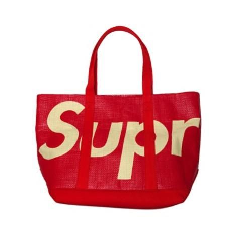 20SS SUPREME Raffia Tote Bag 黒 シュプリーム