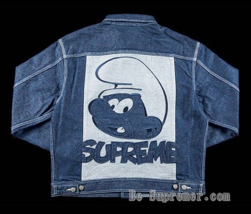 【Size：M】Smurfs Denim Trucker Jacket
