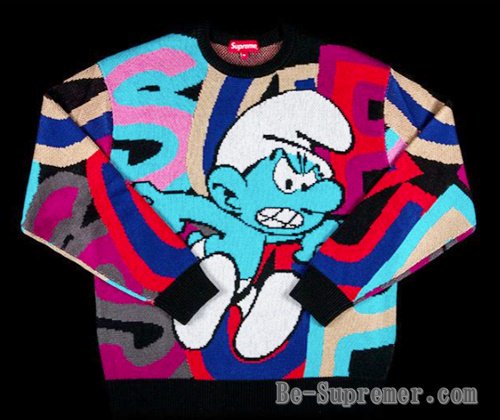 supreme smurfs sweater スマーフ
