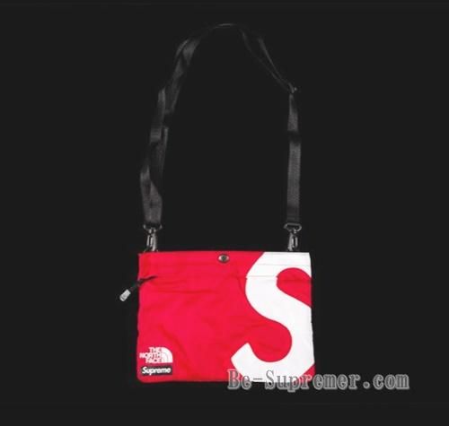 SupremeノースフェイスS logo shoulder bagショルダー赤 - ショルダー