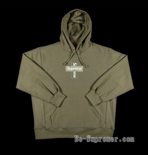 【Supreme通販専門店】Supreme(シュプリーム) Cross Box Logo Hooded Sweatshirtオリーブ 新品の通販 -  Be-Supremer