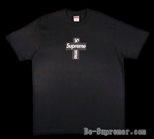 supreme cross box logo tee 黒 S - Tシャツ/カットソー(半袖/袖なし)