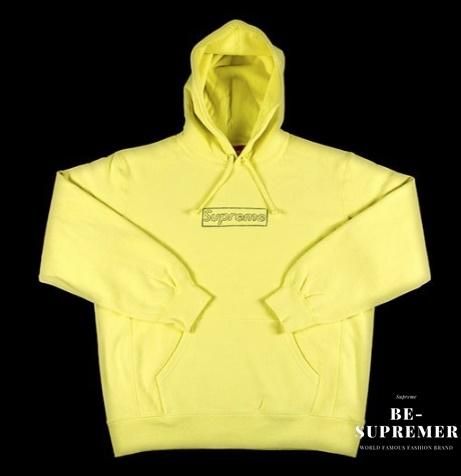 Supreme KAWS Chalk Logo Hooded Sweatshirt パーカー ライトレモン 新品通販- Be-Supremer