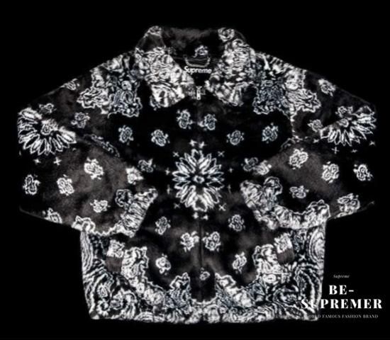 登坂広臣Supreme Bandana Faux Fur Bomber Jacket