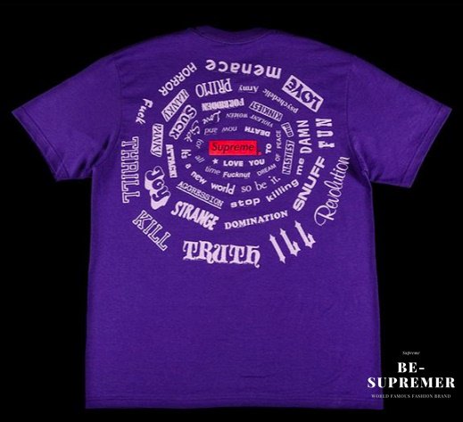 supreme Tシャツ 紫