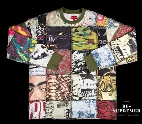 Supreme Mosaic Patchwork L/S Top ロンT マルチカラー新品の通販 - Be