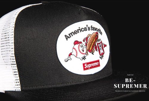 Supreme America's Favorite Mesh Back 5Panel キャップ帽子 ブラック