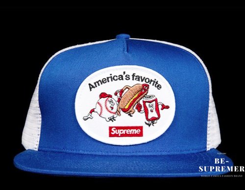 Supreme America's Favorite Mesh Back 5Panel キャップ帽子ロイヤル 