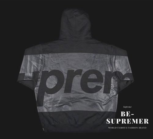 【S】Supreme Big logo Hooded Sweatshirtグレー