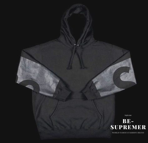 Supreme Big Logo Hooded Sweatshirt パーカーブラック 新品通販 - Be 