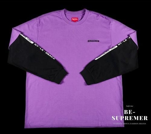 Supreme Inc. Paneled L/S Top ロンT パープル新品の通販 - Be-Supremer