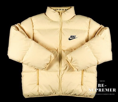 Supreme シュプリーム 21SS Nike Reversible Puffy Jacket ナイキリバーシブルパフィージャケット ペイルイエロー  | オンラインショップ名 - Supreme(シュプリーム)オンライン通販専門店 Be-Supremer