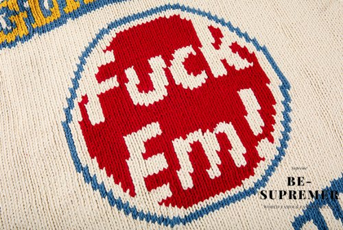 Supreme HYSTERIC GLAMOUR Logos Zip Up Sweater セーター ナチュラル 新品通販 - Be-Supremer