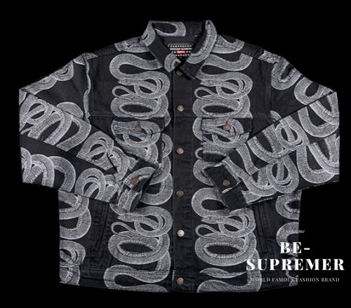 Supreme HYSTERIC GLAMOUR Snake Denim Trucker Jacket ジャケットブラック 新品通販 -  Be-Supremer