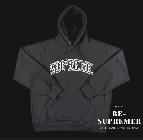 Supreme Hearts Arc Hooded Sweatshirt パーカーブラック 新品通販 - Be-Supremer