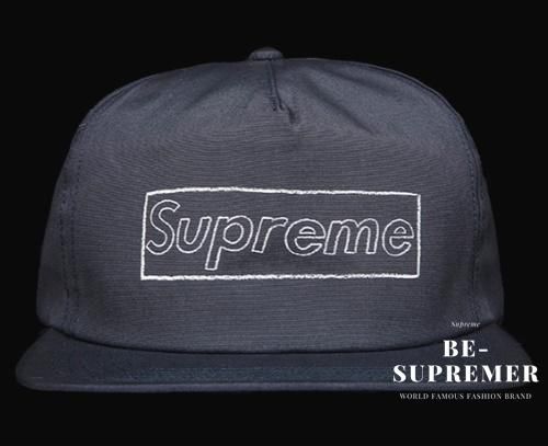 Supreme KAWS 5-Panel Chalk Logo Grey