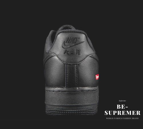 【24.0cm〜30.5cm】Supreme Nike Air Force 1 Low | シュプリーム ナイキエアフォース１スニーカー シューズ  ブラック - Supreme(シュプリーム)オンライン通販専門店 Be-Supremer