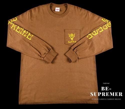 Supreme(シュプリーム) SOUTH2 WEST8 L/S Pocket Tee ロンT ホワイト