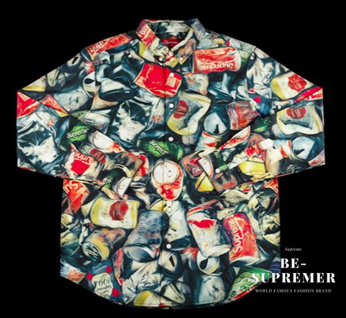 シュプリームシャツsupreme cans shirt