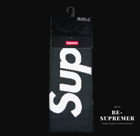 Supreme Nike Lightweight Crew Socks ソックス 靴下 ブラック新品の通販 - Be-Supremer
