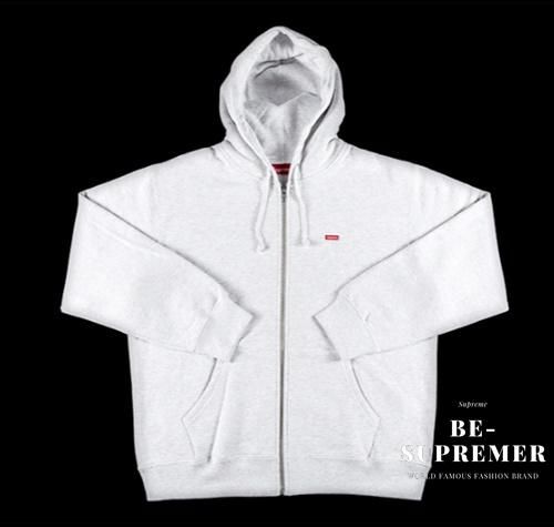 Supreme Small Box Zip Up Hooded Sweatshirt ジップアップ アッシュ