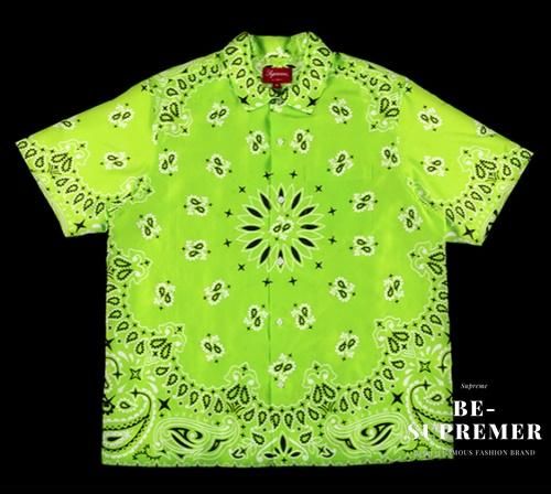 supreme silk bandana shirt