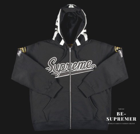 Supreme Vanson Leathers Spider Web Zip Up Hooded Sweatshirt 
