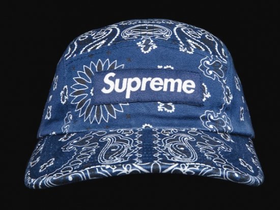 Supreme Bandana Camp Cap キャップ帽子 ネイビー新品の通販 - Be-Supremer