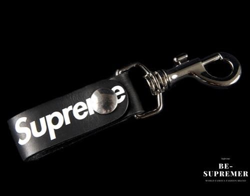 Supreme Leather Key Loop レザーキーループ BLACK | vrealitybolivia.com