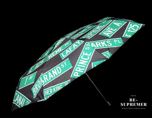 【Supreme通販専門店】Supreme ShedRain Street Signs Umbrella 折り畳み傘 ブラック新品通販 -  Be-Supremer