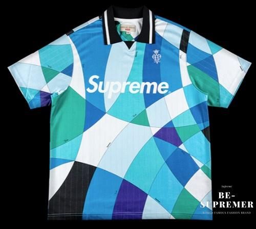 Supreme Emilio Pucci Soccer Jersey Blue-eastgate.mk