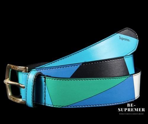 Supreme通販専門店】Supreme Emilio Pucci Belt ベルト ブルー新品の