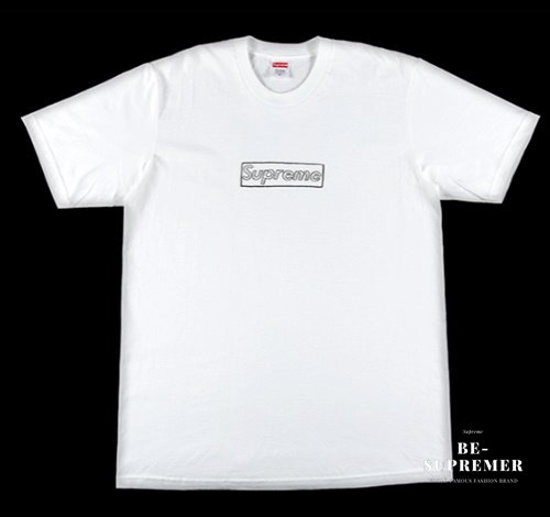 希少 Supreme KAWS Chalk Logo Tシャツ BOX ロゴ